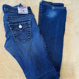 True Religion Women's Dark Blue Boot Cut Jeans